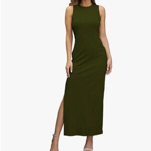 LaSuiveur Women's Sleeveless High Slit Bodycon